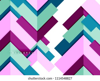 Formas geométricas abstractas multicolores, fondo geométrico para banner web, presentación comercial, paquete de anuncios, plantilla de impresión, fondo de pantalla