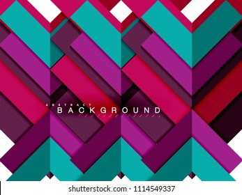 Multicolored abstract geometric shapes, geometry background for web banner, business presentation, ads package, print template, wallpaper