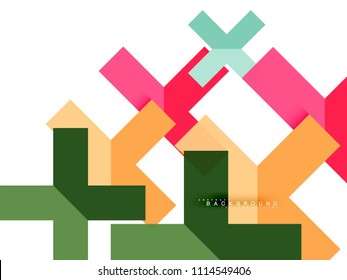 Formas geométricas abstractas multicolores, fondo geométrico para banner web, presentación comercial, paquete de anuncios, plantilla de impresión, fondo de pantalla