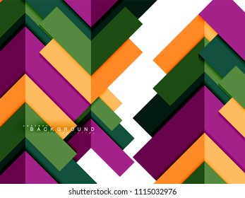 Multicolored abstract geometric shapes, geometry background for web banner, business presentation, ads package, print template, wallpaper