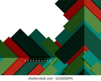 Multicolored abstract geometric shapes, geometry background for web banner, business presentation, ads package, print template, wallpaper