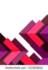 Abstrakte, mehrfarbige geometrische Formen, geometrischer Hintergrund für Webbanner, Geschäftspräsentation, Werbepaket, Druckvorlage, Bildschirmhintergrund
