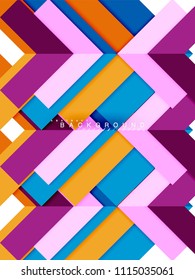 Formas geométricas abstractas multicolores, fondo geométrico para banner web, presentación comercial, paquete de anuncios, plantilla de impresión, fondo de pantalla