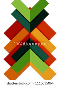 Formas geométricas abstractas multicolores, fondo geométrico para banner web, presentación comercial, paquete de anuncios, plantilla de impresión, fondo de pantalla