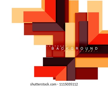 Multicolored abstract geometric shapes, geometry background for web banner, business presentation, ads package, print template, wallpaper
