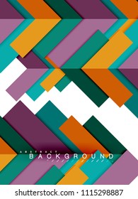 Formas geométricas abstratas multicoloridas, fundo geométrico para banner web, apresentação de negócios, pacote de anúncios, modelo de impressão, papel de parede