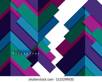 Multicolored abstract geometric shapes, geometry background for web banner, business presentation, ads package, print template, wallpaper