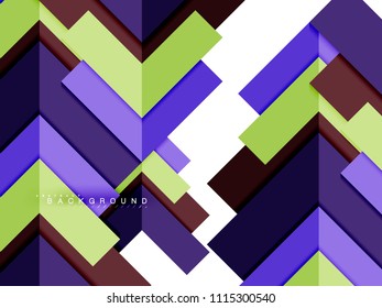 Multicolored abstract geometric shapes, geometry background for web banner, business presentation, ads package, print template, wallpaper
