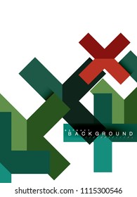 Formas geométricas abstractas multicolores, fondo geométrico para banner web, presentación comercial, paquete de anuncios, plantilla de impresión, fondo de pantalla