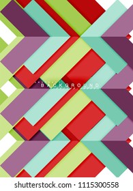 Formas geométricas abstractas multicolores, fondo geométrico para banner web, presentación comercial, paquete de anuncios, plantilla de impresión, fondo de pantalla