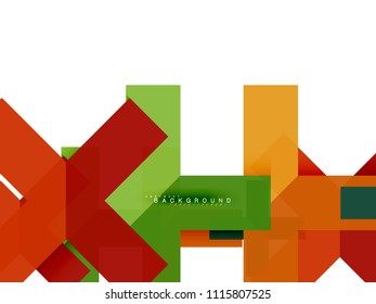 Multicolored abstract geometric shapes, geometry background for web banner, business presentation, ads package, print template, wallpaper