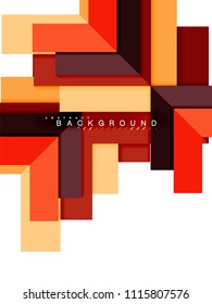 Formas geométricas abstractas multicolores, fondo geométrico para banner web, presentación comercial, paquete de anuncios, plantilla de impresión, fondo de pantalla