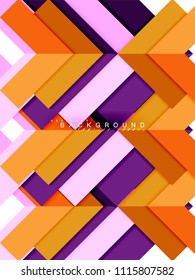 Formas geométricas abstractas multicolores, fondo geométrico para banner web, presentación comercial, paquete de anuncios, plantilla de impresión, fondo de pantalla