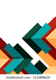 Multicolored abstract geometric shapes, geometry background for web banner, business presentation, ads package, print template, wallpaper