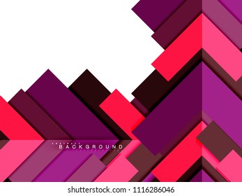 Multicolored abstract geometric shapes, geometry background for web banner, business presentation, ads package, print template, wallpaper