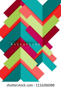 Multicolored abstract geometric shapes, geometry background for web banner, business presentation, ads package, print template, wallpaper