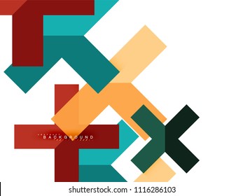 Formas geométricas abstractas multicolores, fondo geométrico para banner web, presentación comercial, paquete de anuncios, plantilla de impresión, fondo de pantalla