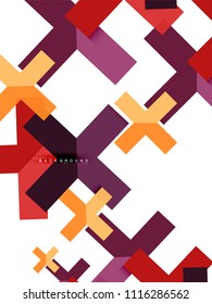 Multicolored abstract geometric shapes, geometry background for web banner, business presentation, ads package, print template, wallpaper