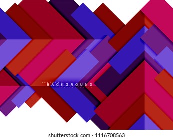 Multicolored abstract geometric shapes, geometry background for web banner, business presentation, ads package, print template, wallpaper