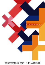 Formas geométricas abstractas multicolores, fondo geométrico para banner web, presentación comercial, paquete de anuncios, plantilla de impresión, fondo de pantalla