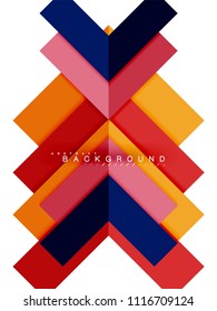 Multicolored abstract geometric shapes, geometry background for web banner, business presentation, ads package, print template, wallpaper