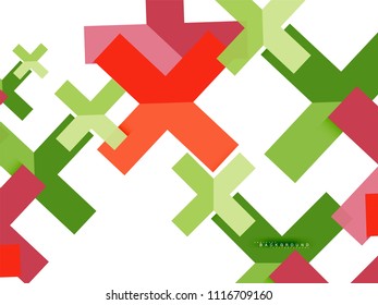Abstrakte, mehrfarbige geometrische Formen, geometrischer Hintergrund für Webbanner, Geschäftspräsentation, Werbepaket, Druckvorlage, Bildschirmhintergrund