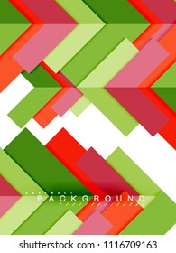 Abstrakte, mehrfarbige geometrische Formen, geometrischer Hintergrund für Webbanner, Geschäftspräsentation, Werbepaket, Druckvorlage, Bildschirmhintergrund