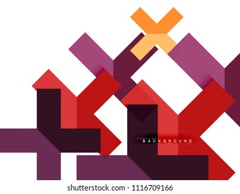 Formas geométricas abstractas multicolores, fondo geométrico para banner web, presentación comercial, paquete de anuncios, plantilla de impresión, fondo de pantalla