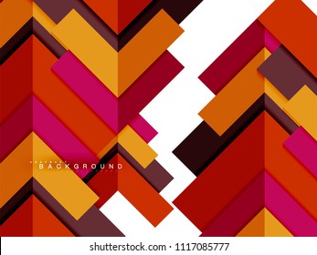 Multicolored abstract geometric shapes, geometry background for web banner, business presentation, ads package, print template, wallpaper