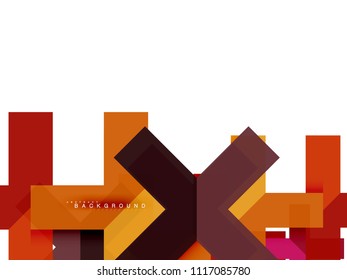 Formas geométricas abstractas multicolores, fondo geométrico para banner web, presentación comercial, paquete de anuncios, plantilla de impresión, fondo de pantalla
