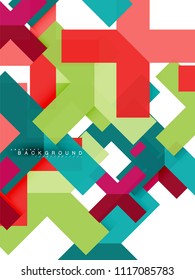 Abstrakte, mehrfarbige geometrische Formen, geometrischer Hintergrund für Webbanner, Geschäftspräsentation, Werbepaket, Druckvorlage, Bildschirmhintergrund