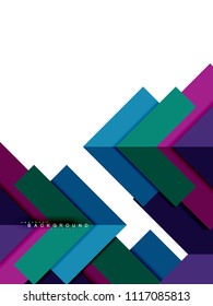 Multicolored abstract geometric shapes, geometry background for web banner, business presentation, ads package, print template, wallpaper