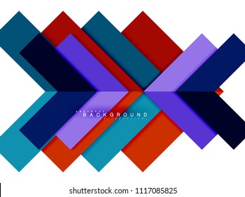 Multicolored abstract geometric shapes, geometry background for web banner, business presentation, ads package, print template, wallpaper