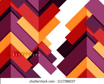 Formas geométricas abstractas multicolores, fondo geométrico para banner web, presentación comercial, paquete de anuncios, plantilla de impresión, fondo de pantalla