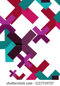 Multicolored abstract geometric shapes, geometry background for web banner, business presentation, ads package, print template, wallpaper