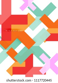 Multicolored abstract geometric shapes, geometry background for web banner, business presentation, ads package, print template, wallpaper
