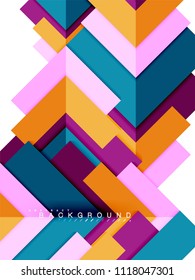 Formas geométricas abstratas multicoloridas, fundo geométrico para banner web, apresentação de negócios, pacote de anúncios, modelo de impressão, papel de parede