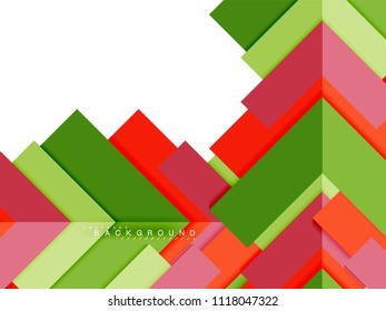 Formas geométricas abstractas multicolores, fondo geométrico para banner web, presentación comercial, paquete de anuncios, plantilla de impresión, fondo de pantalla