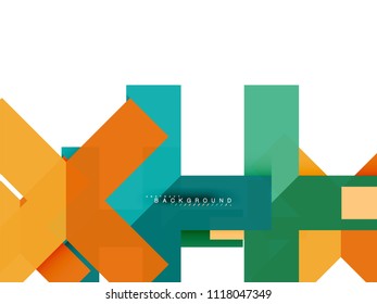 Multicolored abstract geometric shapes, geometry background for web banner, business presentation, ads package, print template, wallpaper