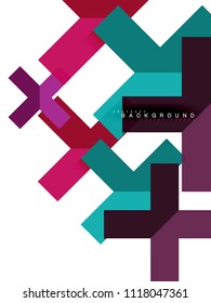 Formas geométricas abstractas multicolores, fondo geométrico para banner web, presentación comercial, paquete de anuncios, plantilla de impresión, fondo de pantalla