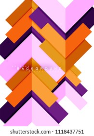 Multicolored abstract geometric shapes, geometry background for web banner, business presentation, ads package, print template, wallpaper