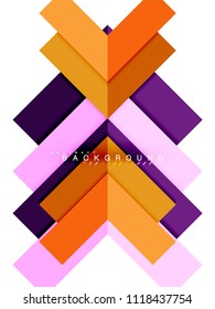 Formas geométricas abstractas multicolores, fondo geométrico para banner web, presentación comercial, paquete de anuncios, plantilla de impresión, fondo de pantalla