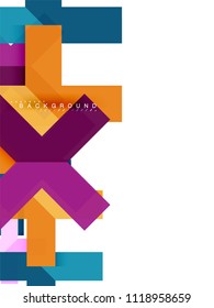 Formas geométricas abstractas multicolores, fondo geométrico para banner web, presentación comercial, paquete de anuncios, plantilla de impresión, fondo de pantalla