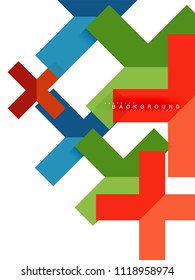 Multicolored abstract geometric shapes, geometry background for web banner, business presentation, ads package, print template, wallpaper