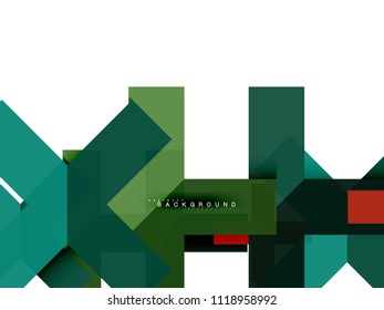 Multicolored abstract geometric shapes, geometry background for web banner, business presentation, ads package, print template, wallpaper