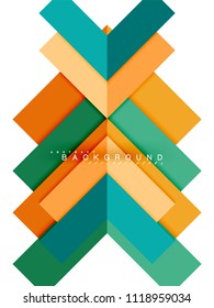 Multicolored abstract geometric shapes, geometry background for web banner, business presentation, ads package, print template, wallpaper