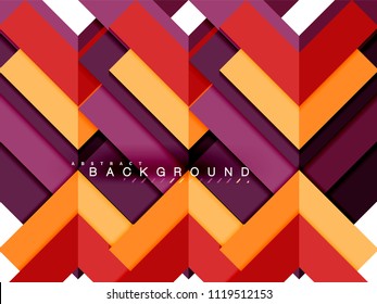 Abstrakte, mehrfarbige geometrische Formen, geometrischer Hintergrund für Webbanner, Geschäftspräsentation, Werbepaket, Druckvorlage, Bildschirmhintergrund