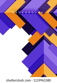 Formas geométricas abstractas multicolores, fondo geométrico para banner web, presentación comercial, paquete de anuncios, plantilla de impresión, fondo de pantalla
