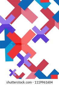 Formas geométricas abstractas multicolores, fondo geométrico para banner web, presentación comercial, paquete de anuncios, plantilla de impresión, fondo de pantalla
