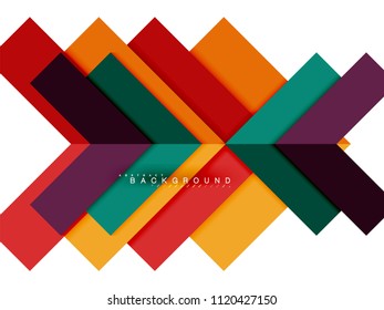 Formas geométricas abstractas multicolores, fondo geométrico para banner web, presentación comercial, paquete de anuncios, plantilla de impresión, fondo de pantalla